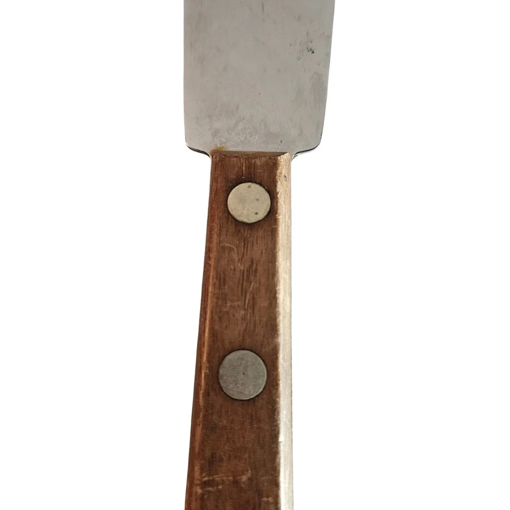 Vintage WEAR EVER Spreader Knife Model 59 Wood Handle Metal Blade Kitchen‎ Tool